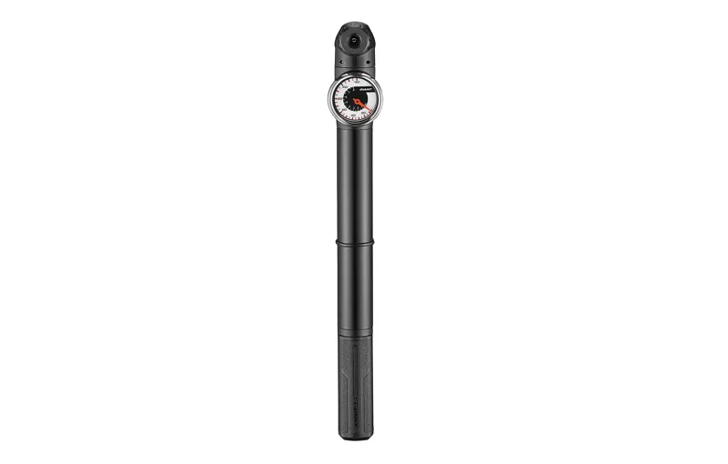 Giant Control Mini 1+ Bike Pump with Gauge in Black