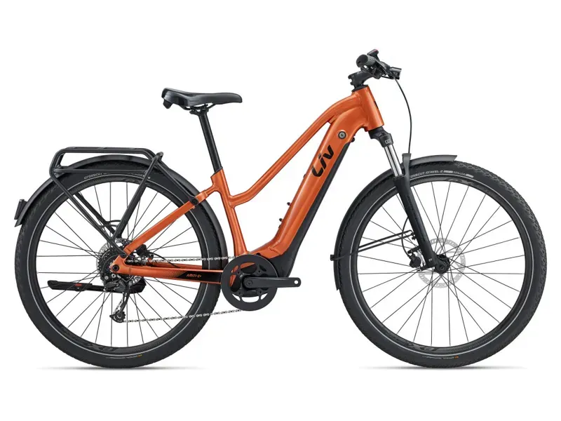 Liv Amiti E+ 2 Electric Bike In Gloss Copper Coin 2024