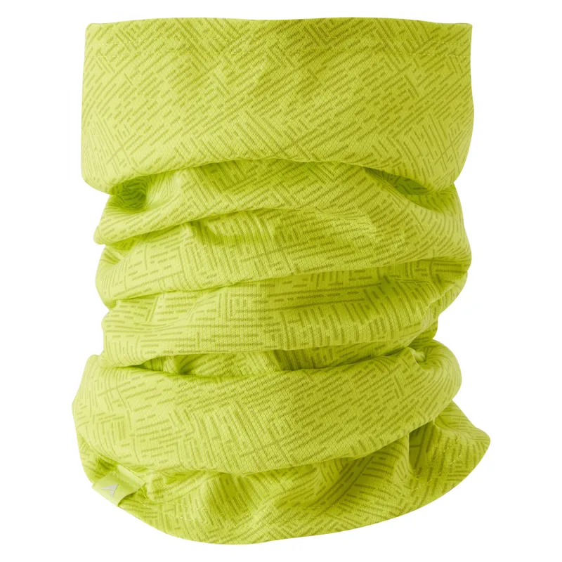 Altura Reflective Snood in lime green for cyclists neckwarmer